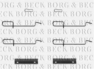 BORG & BECK bbk1119 -  Комплектующие, колодки дискового тормоза